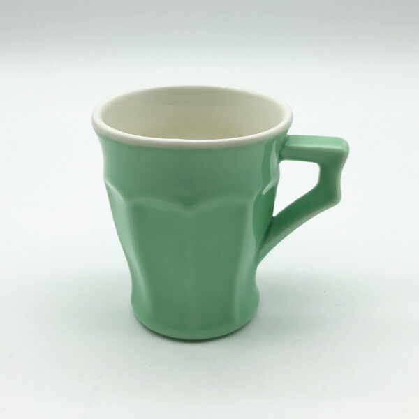 1 dl-es füles zöld porcelán kávés csésze - YUTTA design