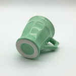 1 dl-es füles zöld porcelán kávés csésze - YUTTA design